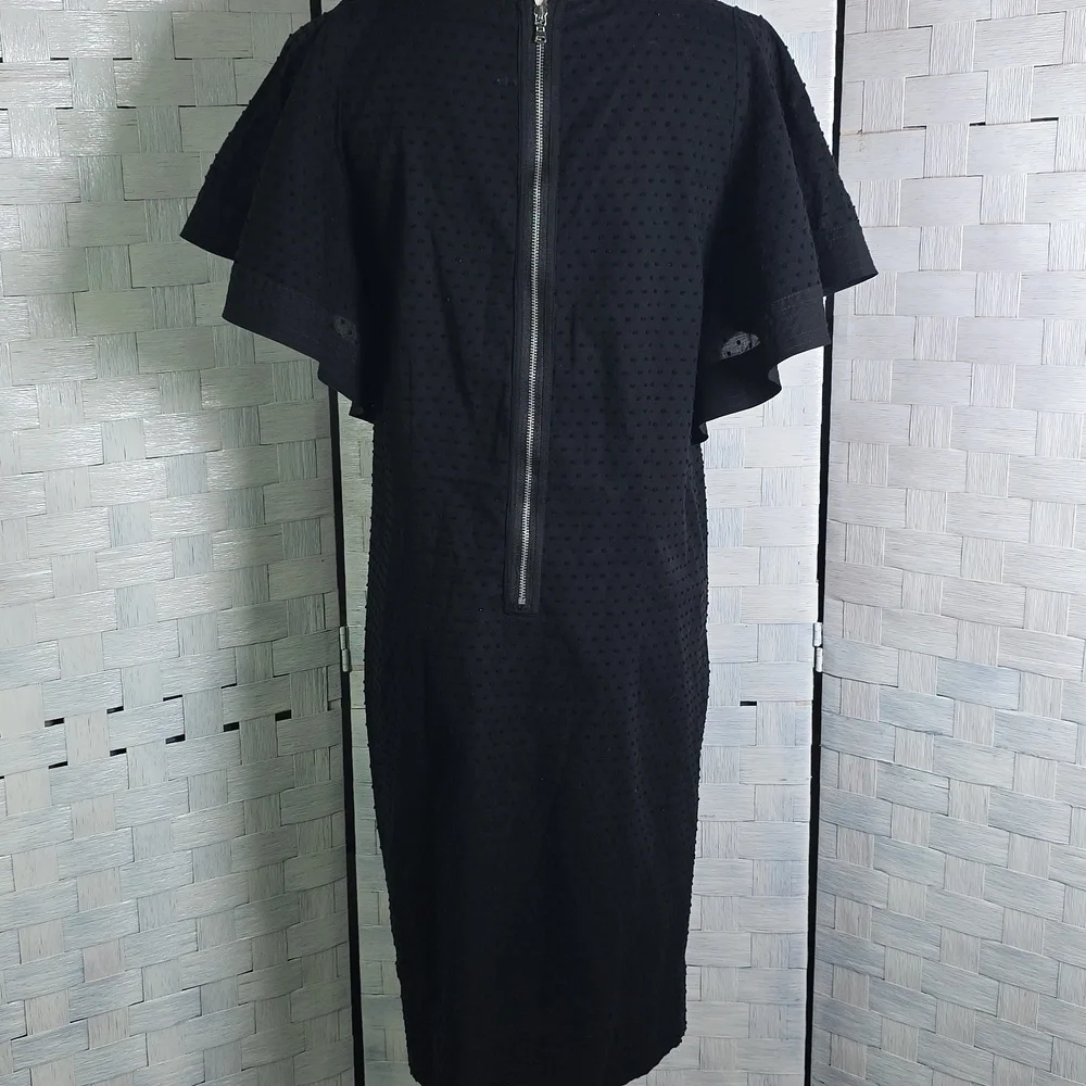 J. Crew Black Pebble Textured Dress